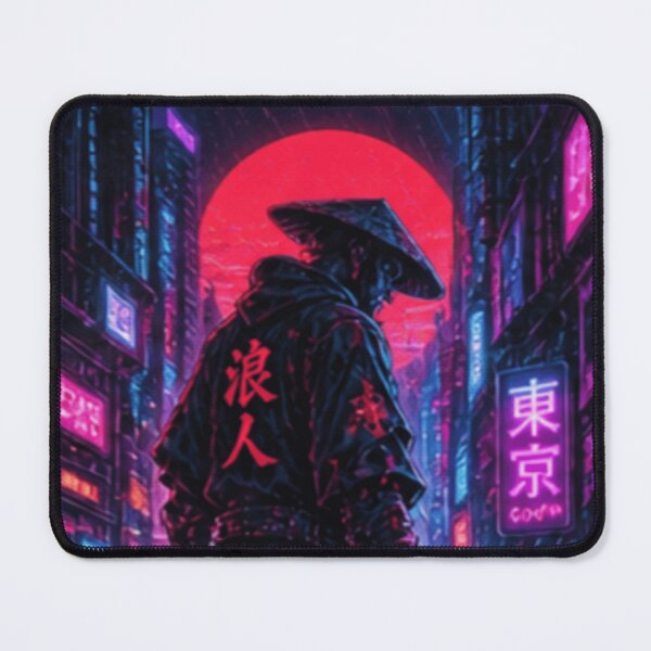 Item preview, Modern day neon samurai designed and sold by Akilez.