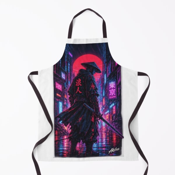 Item preview, Modern day neon samurai designed and sold by Akilez.