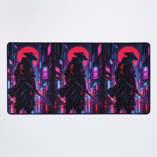 Item preview, Modern day neon samurai designed and sold by Akilez.
