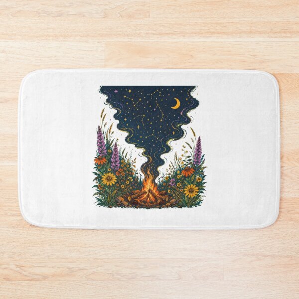 Item preview, Wildflower Campfire Starry Night Mystical Camping Magic designed and sold by chattsuede.