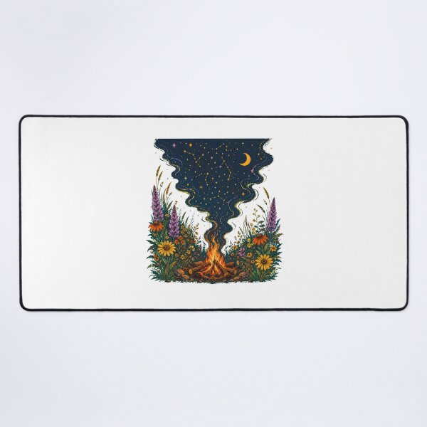 Item preview, Wildflower Campfire Starry Night Mystical Camping Magic designed and sold by chattsuede.