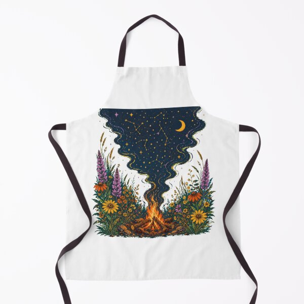Item preview, Wildflower Campfire Starry Night Mystical Camping Magic designed and sold by chattsuede.