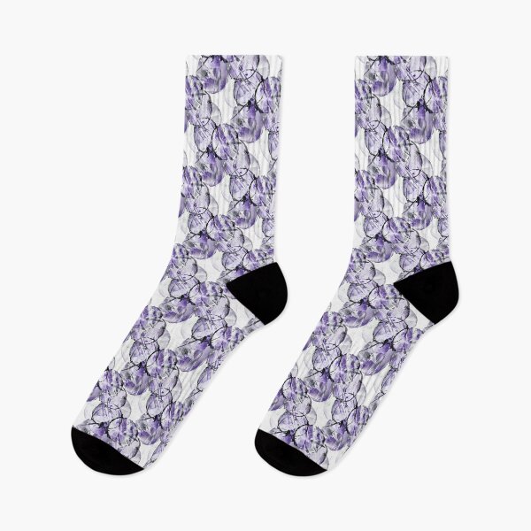 Item preview, Grunge Purple and Black Circle Pattern on White designed and sold by Artistestella.