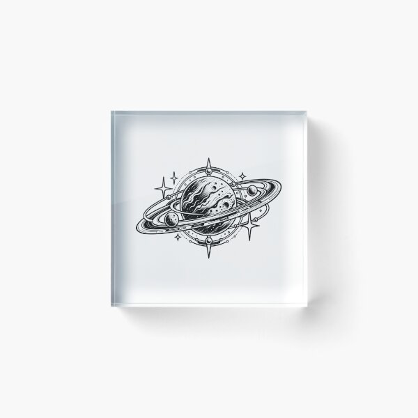 Item preview, Cosmic Ringed Planet Emblem designed and sold by AuudiVasustudio.