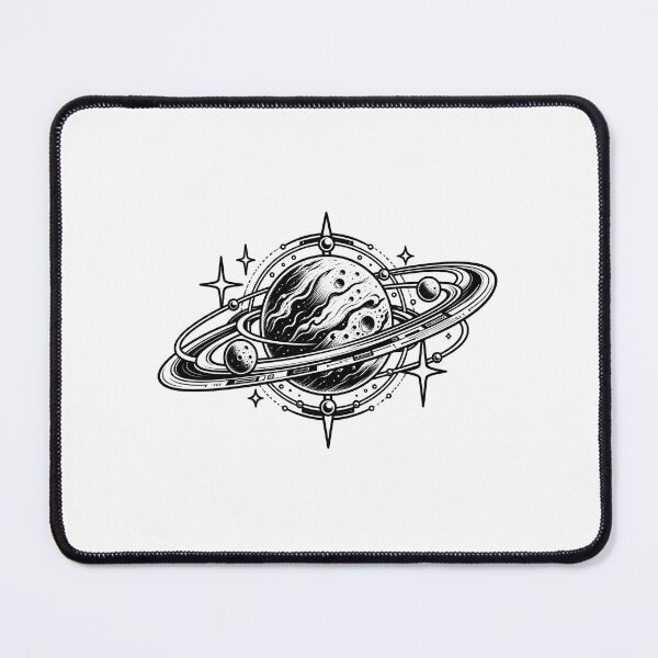 Item preview, Cosmic Ringed Planet Emblem designed and sold by AuudiVasustudio.
