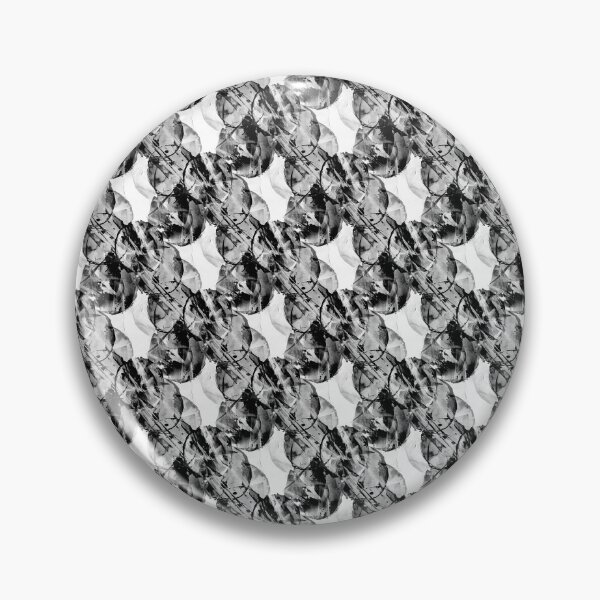 Item preview, Grunge Black Circle Pattern on White designed and sold by Artistestella.