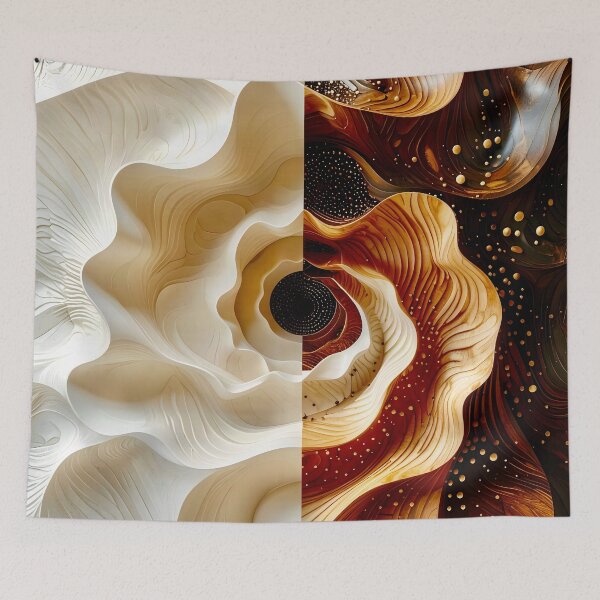 Item preview, Intricate Carved Patterns in Brown and Gold designed and sold by Vicky Brago-Mitchell®.