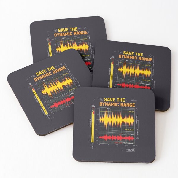 Item preview, Dynamic Range Audio Waveform - Audio Engineer Sound Production designed and sold by SplashTastic.