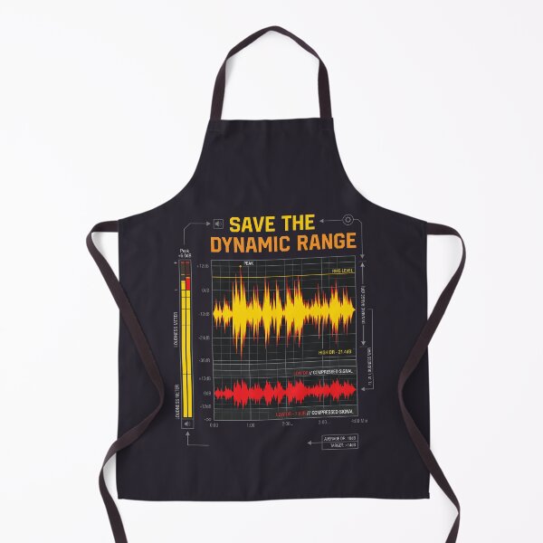 Item preview, Dynamic Range Audio Waveform - Audio Engineer Sound Production designed and sold by SplashTastic.