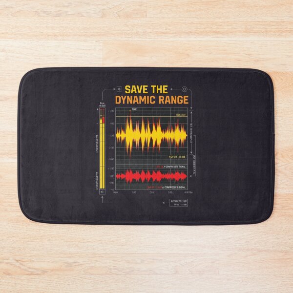 Item preview, Dynamic Range Audio Waveform - Audio Engineer Sound Production designed and sold by SplashTastic.