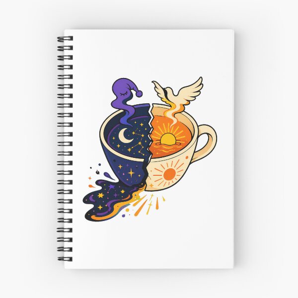 Item preview, Day and Night Coffee Cup Mystical Celestial Motif designed and sold by chattsuede.