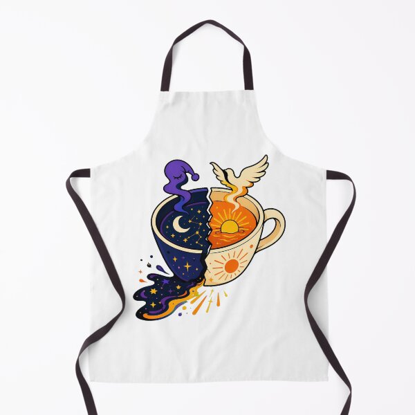 Item preview, Day and Night Coffee Cup Mystical Celestial Motif designed and sold by chattsuede.