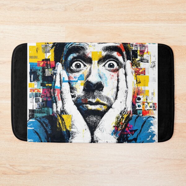 Item preview, Shocked man pop art designed and sold by Newrealis.