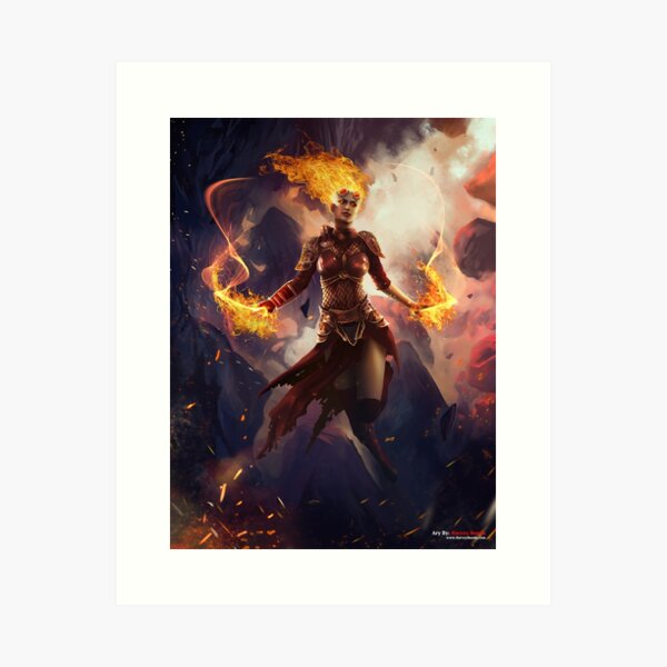 Chandra The Fire Halo Art Print