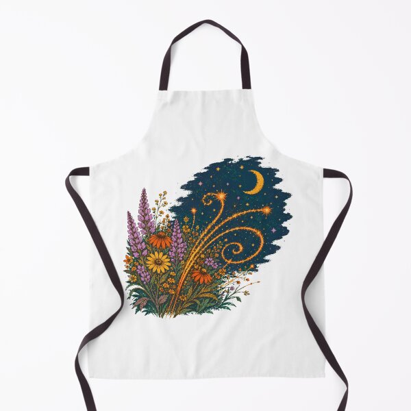 Item preview, Magical Wildflower Crescent Moon Cottagecore Botanical designed and sold by chattsuede.