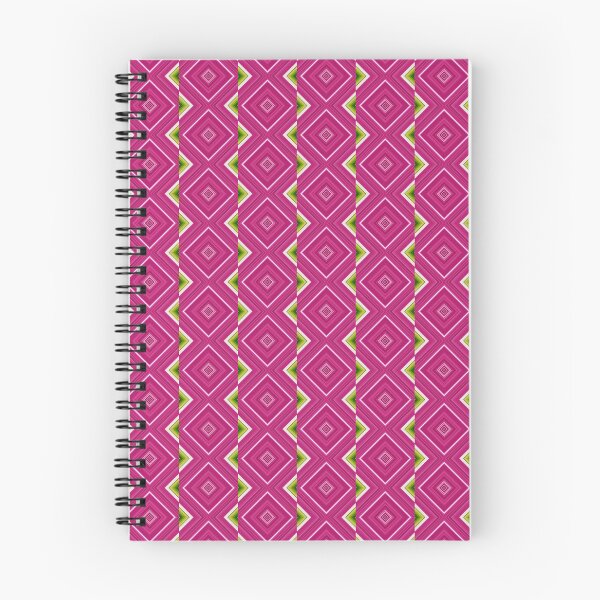 Item preview, Neon Magenta Geometric Pattern | Retro 80s Illusion Diamonds designed and sold by whimsiqueer.