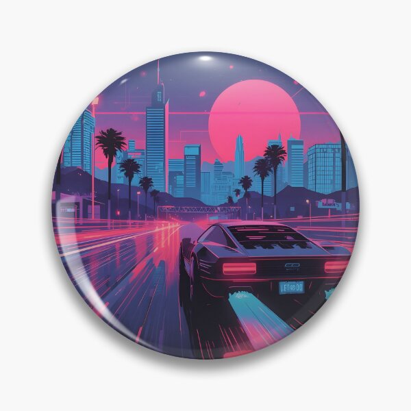Item preview, Neon Night Drive: 1980s Synthwave Arcade designed and sold by ThePixelArchive.