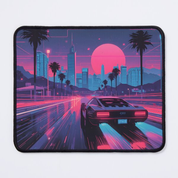 Item preview, Neon Night Drive: 1980s Synthwave Arcade designed and sold by ThePixelArchive.