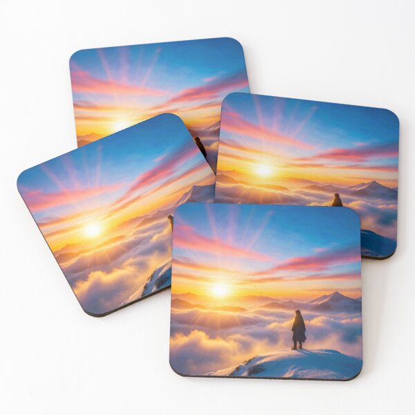 Item preview, Snowy Mountain Peak Sunrise Overlook designed and sold by Zeph1.