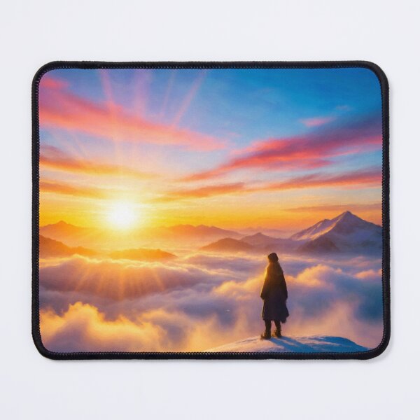 Item preview, Snowy Mountain Peak Sunrise Overlook designed and sold by Zeph1.