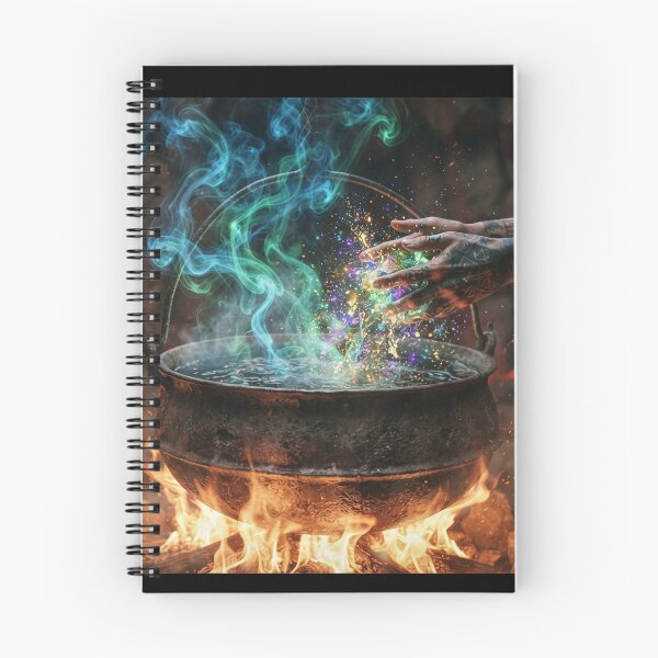 Item preview, Witchcraft Ritual Cauldron - Mystic Green Smoke Fantasy Art designed and sold by GreenDreamArt.