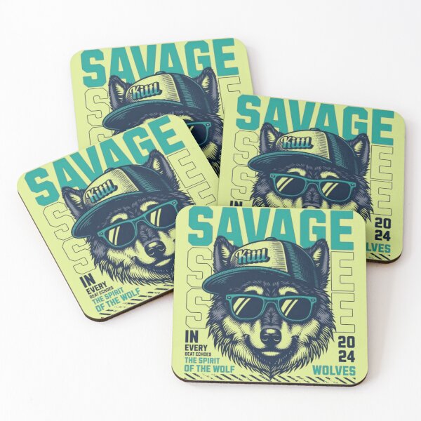 Item preview, Wolf Savage – Wild Alpha Beast Design designed and sold by RajDeals.