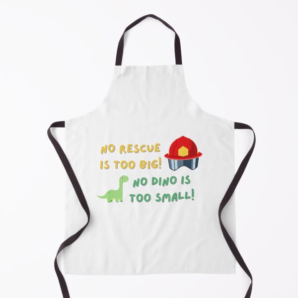 Item preview, No Rescue Is Too Big No Dino Is Too Small T-Shirt - Paw Print Dinosaur Quote Graphic Tee designed and sold by meiyorrr.