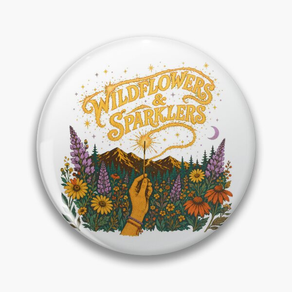 Item preview, Wildflowers and Sparklers Seventies Mountain Night designed and sold by chattsuede.