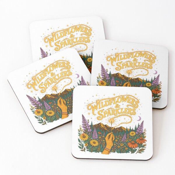 Item preview, Wildflowers and Sparklers Seventies Mountain Night designed and sold by chattsuede.
