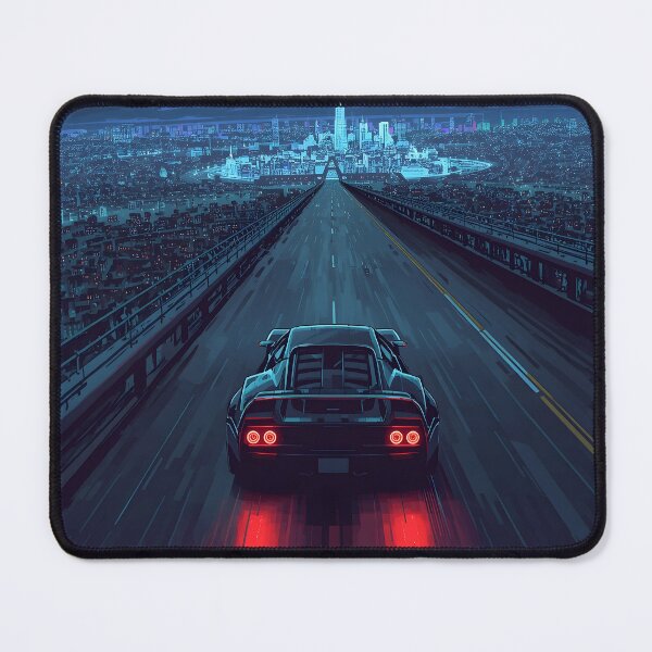 Item preview, Midnight Highway: 16-Bit Neon Arcade Racer designed and sold by ThePixelArchive.