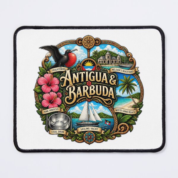 Item preview, Antigua & Barbuda designed and sold by FunFitsFactory.