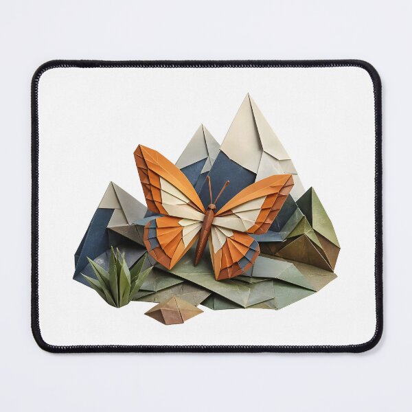Item preview, Origami Butterfly in a Paper Mountain Landscape designed and sold by Marcu Ioachim.