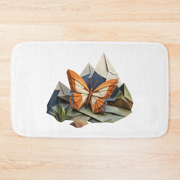 Item preview, Origami Butterfly in a Paper Mountain Landscape designed and sold by Marcu Ioachim.