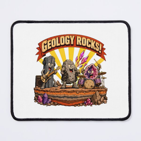 Item preview, Geology Rocks Pun Playful Cartoon Band For Geologists designed and sold by chattsuede.