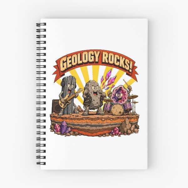 Item preview, Geology Rocks Pun Playful Cartoon Band For Geologists designed and sold by chattsuede.