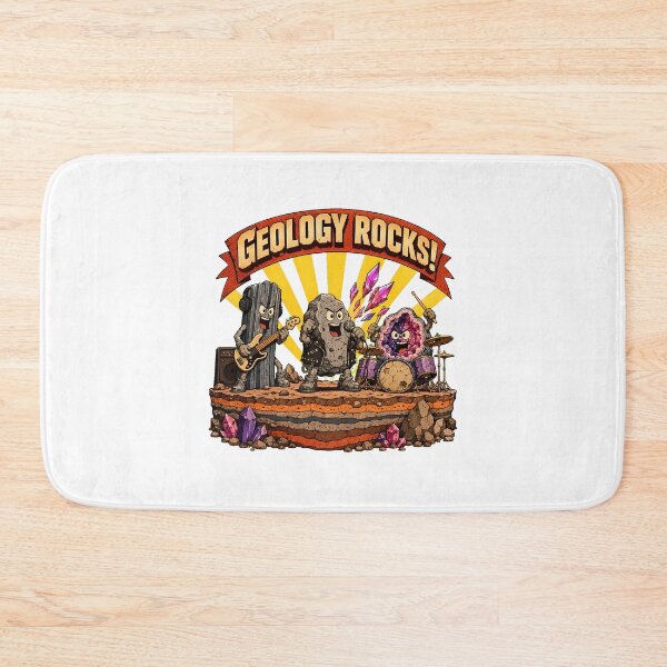 Item preview, Geology Rocks Pun Playful Cartoon Band For Geologists designed and sold by chattsuede.