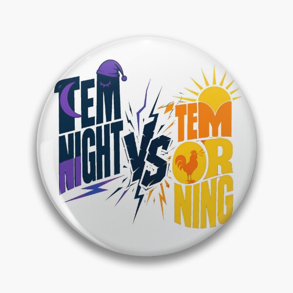 Item preview, Night Owl vs Early Bird Team Night Morning Humor designed and sold by chattsuede.