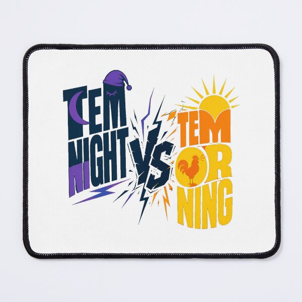 Item preview, Night Owl vs Early Bird Team Night Morning Humor designed and sold by chattsuede.