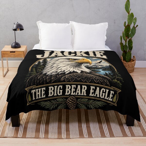 Item preview, Jackie The Big Bear Eagle – California Bald Eagle Wildlife Tribute designed and sold by Dolphin Graphic.