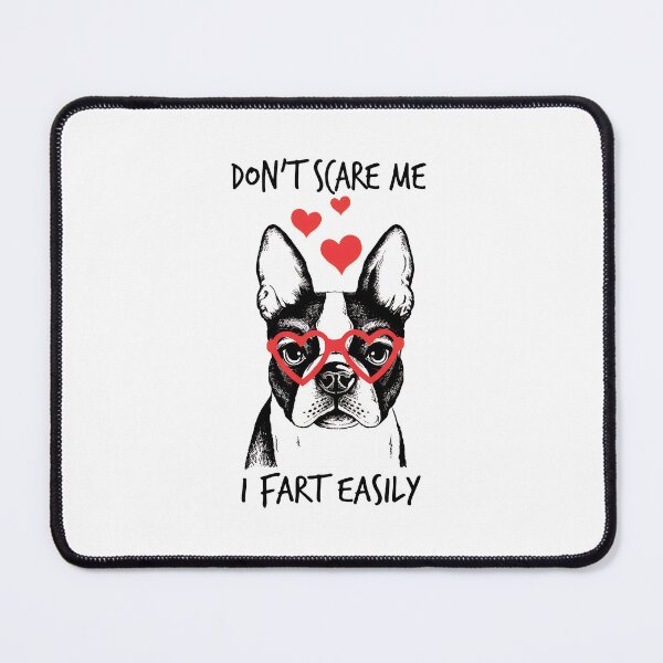 Item preview, Funny Boston Terrier Dog Hearts Fart Easily designed and sold by SoyLamderma.