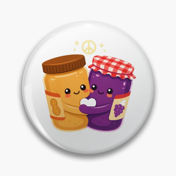 Item preview, Peanut Butter And Jelly Sweetheart Cartoon Food Valentine designed and sold by chattsuede.