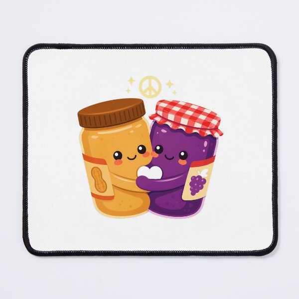 Item preview, Peanut Butter And Jelly Sweetheart Cartoon Food Valentine designed and sold by chattsuede.