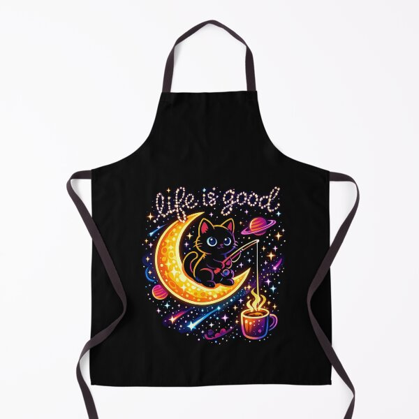 Item preview, Cosmic Coffee Cat - Life Is Good Space Cat designed and sold by teemix.