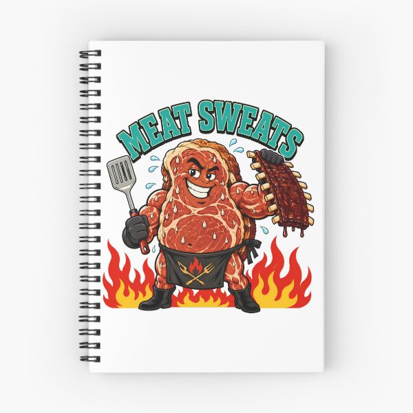 Item preview, Meat Sweats BBQ Dad Funny Steak Mascot designed and sold by chattsuede.
