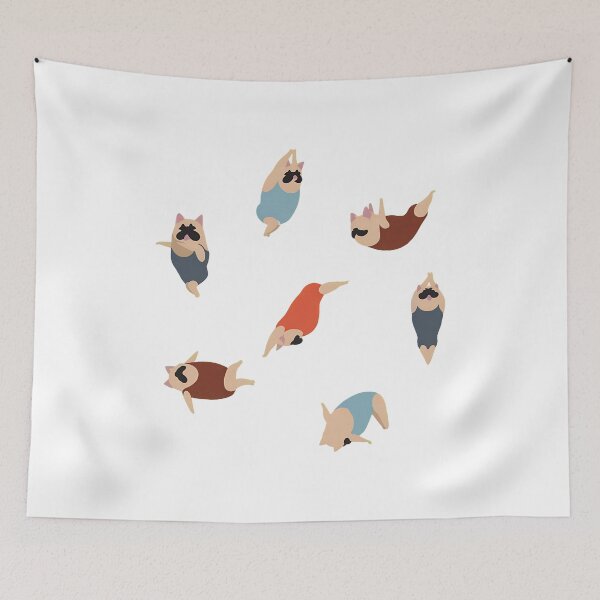 Item preview, Pug Yoga Poses Collection designed and sold by SoyLamderma.