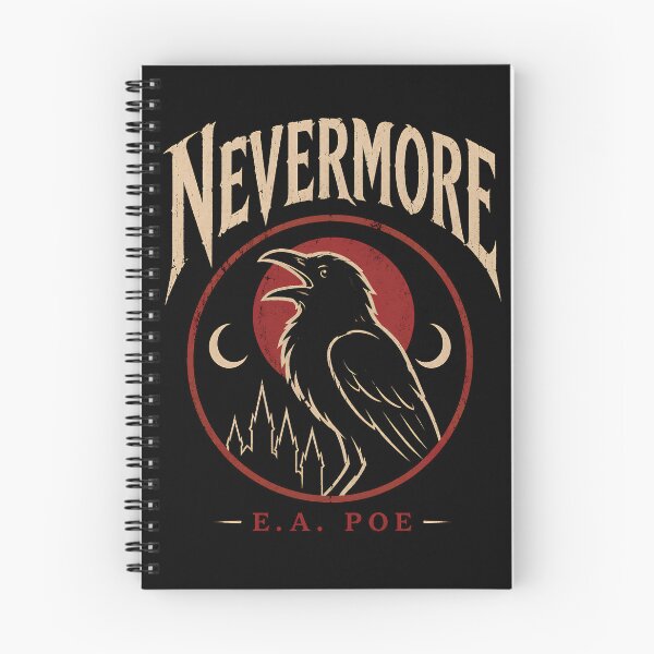 Item preview, Nevermore Edgar Allan Poe Raven Gothic Metal Shirt designed and sold by Extravanganzza.