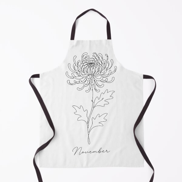 Item preview, November Birth Flower Chrysanthemum Minimalist One Line Art designed and sold by ChubbyGoong.