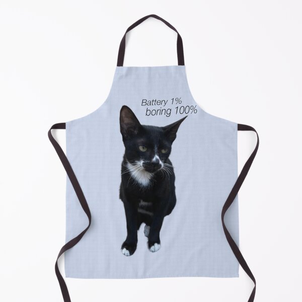 Item preview, cat bored 100% battery 1% designed and sold by Inkyyoo Idea Studio.
