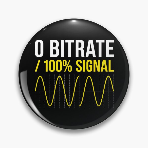 Item preview, Zero Bitrate Sine Wave - Developer IT Humor Tech Geek designed and sold by SplashTastic.