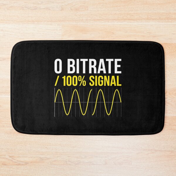 Item preview, Zero Bitrate Sine Wave - Developer IT Humor Tech Geek designed and sold by SplashTastic.